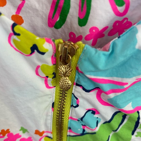 Lilly Pulitzer Pink and Green Floral Dress - Picture 4 of 5